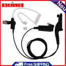 Waterproof Interphone Air Acoustic Pipe Headset PTT Headphones Walkie Talkie