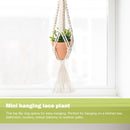 Macrame Plant Hangers Boho Hanging Ornament Decorations Pack of 3 (2) Newly