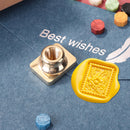 Sealing Stamp Head Brass Sunflower Pattern Replace Stamps Head Craft Supplies