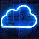 Cartoon Cloud Sign Neon Light USB Battery Operated Art Hanging Lamp (Blue) Newly