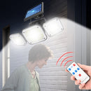 LED Wall-Mounted Solar 3 Head Motion Sensor Garden Outdoor Light (186LED) Newly