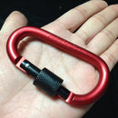 1PC Camping Key Chain EDC Tool Aluminum Snap Hook Karabiner D-Ring Carabiner