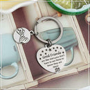 Steel Key Chain Keyring Heart Good Friend Message Giftes Friend Beast N1D5
