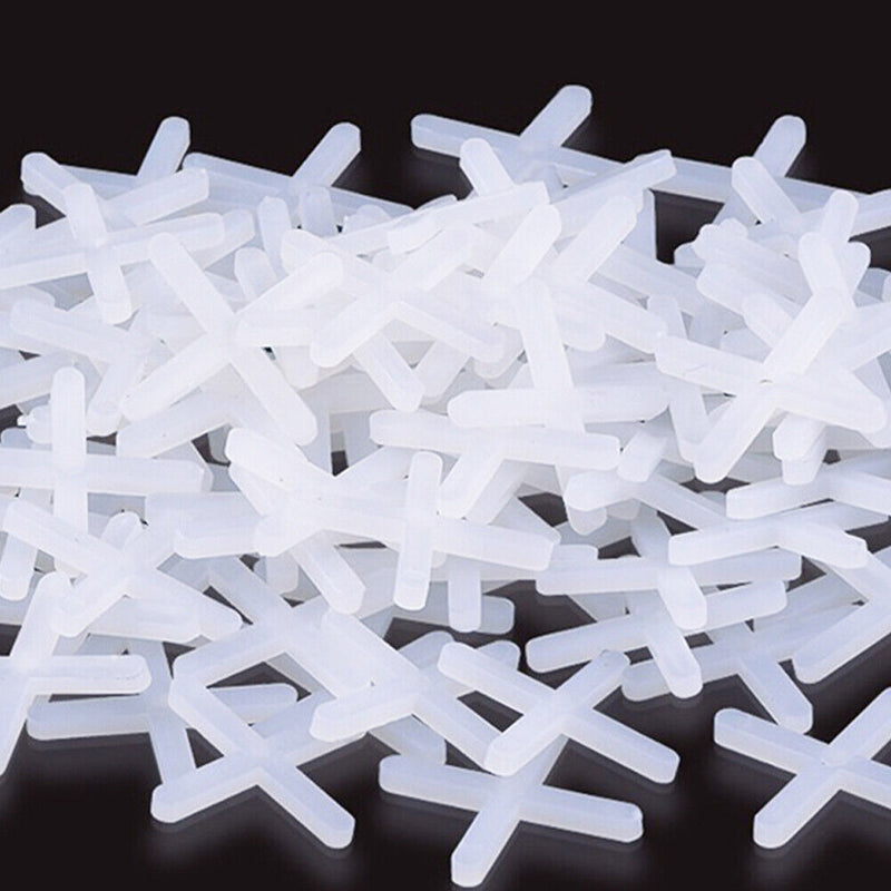 100pcs 2mm Tile Leveling System Tile Spacer Cross Spacers for Floor Wall Newly