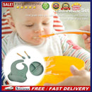 4pcs Plates for Food Anti Slip Baby Feeding Set Baby Food Accessories for Inf