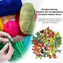 50pcs Retro Wooden Sewing Buttons Butterfly Shape DIY Scrapbooking Clothes
