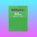 FMCB 1.966 Memory Card for Sony PS2 64MB Free McBoot Console Card (Green)