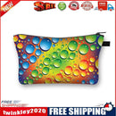 Color water dropsPrinted Hand Hold Travel Storage Cosmetic Bag Toiletry Bag