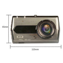 Car DVR 4Inch Screen Full HD 1080P Dual Lens Rear View Video Recorder Dash Q9L7