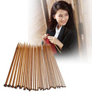 36pcs 18 Size Carbonize Bamboo Single Pointed Crochet Knitting Needles Newly