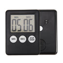 LCD Digital Timer Kitchen Cooking Count-down Up Clock Alarm Reminder(Black)