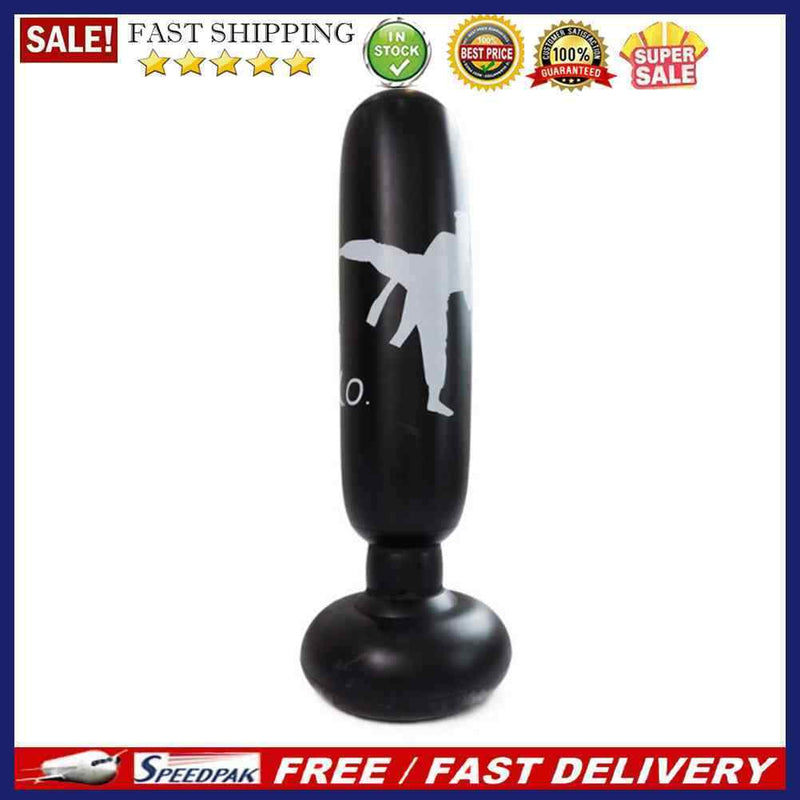 1.6m Inflatable Boxing Training Pillar Standing Water Base Tumbler Punching B