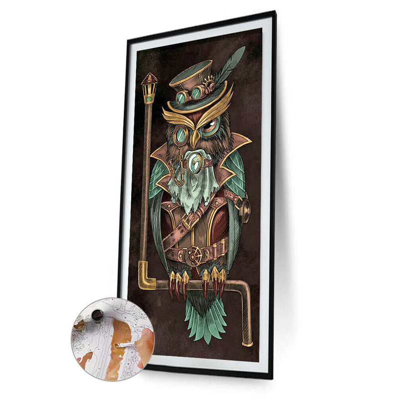 Owl Count Oil Paint By Numbers Kits Coloring Drawing for Adults Children Home