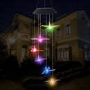 Dragonfly Solar LED Color Changing Wind Chime Lamp Garden Pendant Light (A)