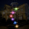 Dragonfly Solar LED Color Changing Wind Chime Lamp Garden Pendant Light (A)