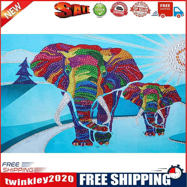 Part Drill Special-Shaped Diamond Painting Crystal Animal Elephant Mosaic