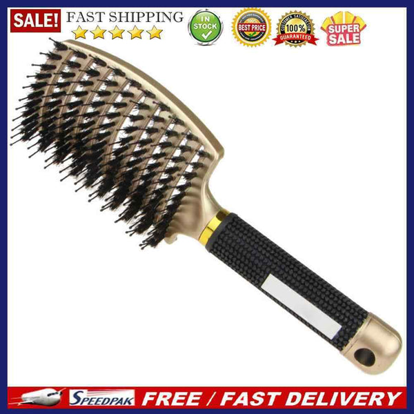 Bristle Hair Brush Pro Durable Hairdressing Massage Comb Hair Cutting Brush