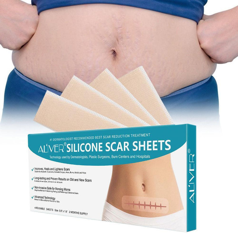 4pcs Self-adhesive Scar Patch Medical Burn Scratch Sheet Skin Repair Newly