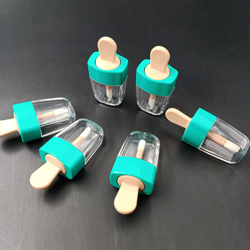 12x 8ml Lip Gloss Tube Transparent DIY Makeup Lipstick Glaze Container Bott