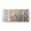 200pcs Stainless Steel Fishing Split Rings Lure Solid Ring Loop Connectors Newly