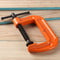 Heavy Duty G Wood Clamp Steel Woodworking Fixture for Carpentry (3 inch) Newly