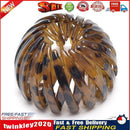 Women Bun Hair Claw Expanding Ponytail Buckle Bird Nest Hair Clip (Coffee) Newly
