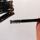 Beauty Makeup Bamboo Handle Eyebrow Brush + Eyebrow Comb Double-Ended E0V2