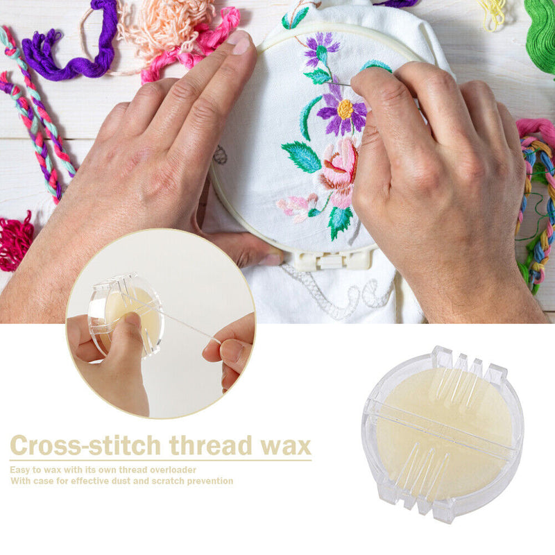 Water-soluble Embroidery Thread Beeswax with Box Sewing Wax Prevent Tying Line