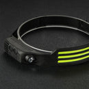 COB LED Sensor Headlight Flashlight USB Outdoor Camping Strong (C White)