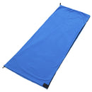 Portable Ultra-light Polar Fleece Sleeping Bag Liner Outdoor Warm (Blue) Newly