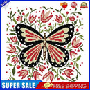 Partial Embroidery Set Needlework Cross Stitch Kit 14CT 2 Strands Butterfly