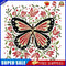 Partial Embroidery Set Needlework Cross Stitch Kit 14CT 2 Strands Butterfly