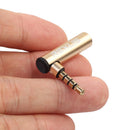 3.5mm Male to Female 90 Degree Right Angled Adapter Connector Plug(5pcs)