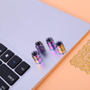 4pcs Colorful Hexagonal Aluminum Car Motorcycle Tire Valve Stem Caps Covers