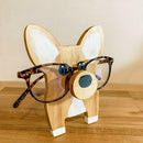 Corgi Glasses Stand Christmas Gift Cute Pet Wooden CS Ornaments For Desktop D4K5
