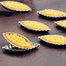 Cake Decor DIY Boat Shape Baking Mould Pudding Holder Aluminum Egg Tart Molds
