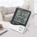 HTC-1 Large LCD Digital Indoor Hygrometer Room Thermometer with Alarm Clock