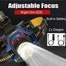 Headlight Rechargeable Head Lamp Super Bright Head Torch Fishing Headlamp