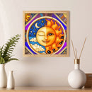 Diamond Painting 5D Full Round Drill Mosaic DIY Smile Moon Kit for Bedroom De