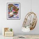 5D DIY Cartoon Gnome Full Round Diamond Painting Wall Decor Rhinestone Art De