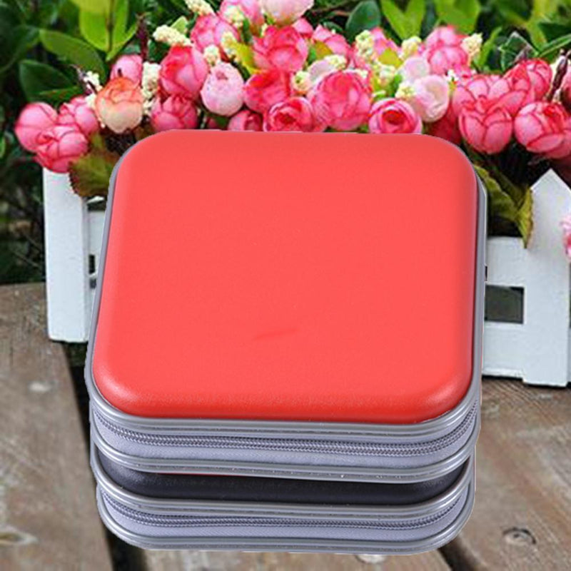 40pcs Capacity Disc CD DVD Wallet Storage Organizer Case Holder(Red)