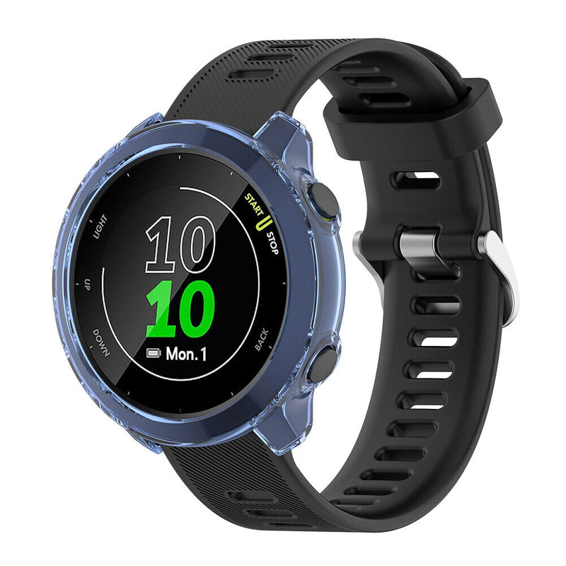 Protectors Shell Case Frame for Garmin Forerunner 55/158 Smartwatch (Blue) Newly