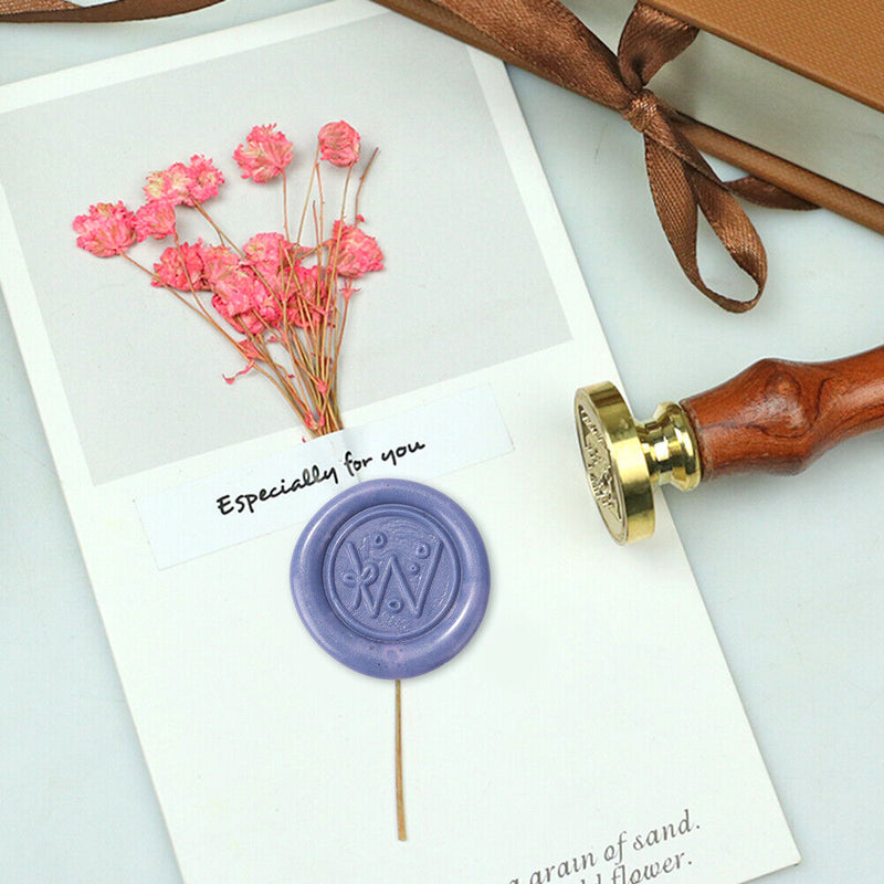 Round Wax Sealing Stamp Head Alphabet Letters Copper Stamps Craft Making Tools