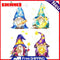 Cross Stitch Partial Embroidery Four Goblin Cartoon 11CT Stamped Needlework Set