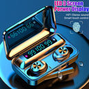 F9-9 TWS Bluetooth-compatible Waterproof LED Display Touch Control Earphone