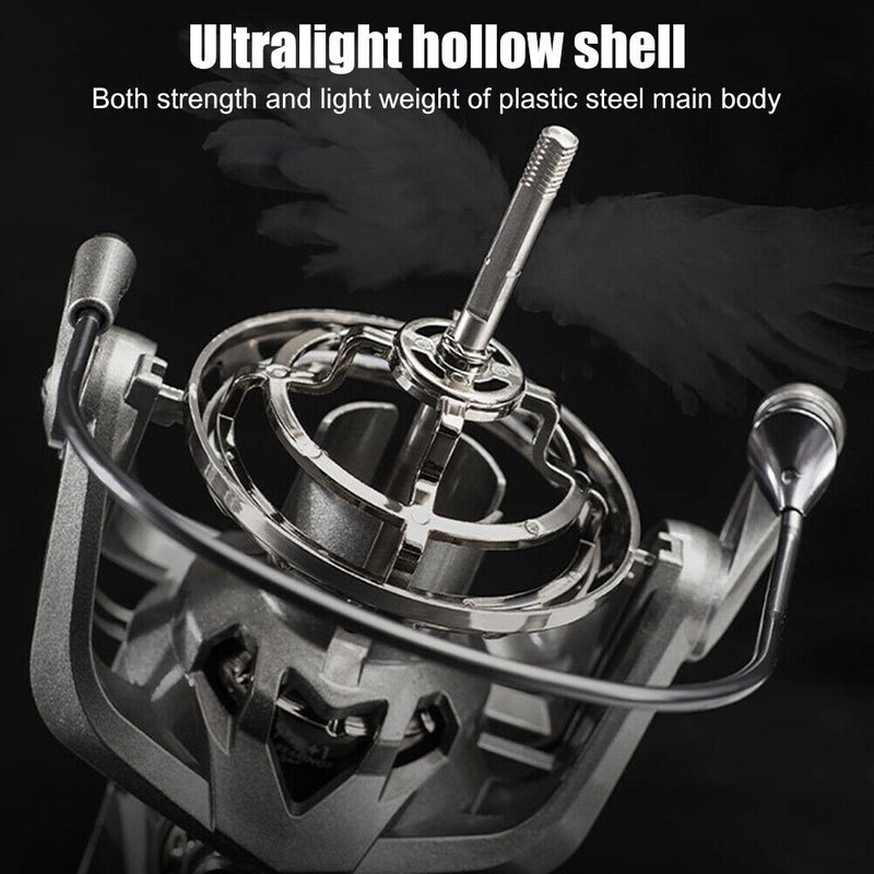 4.8/1 Spinning Fishing Reel Metal Fixed Spool Long Casting Reels Fishing Tackle