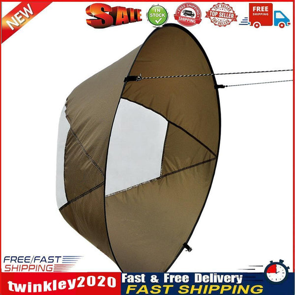 Foldable Kayak Boat Wind Sail Surfing Kayak Downwind Wind Paddle (Grey) Newly