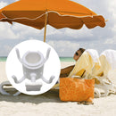Beach Sunshade Umbrella Hooks Outdoor Travel Four-leg Plastic Hook (White)