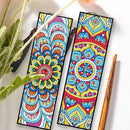 2pcs DIY Diamond Painting Leather Bookmark Mandala Tassel Crafts (FQY040)