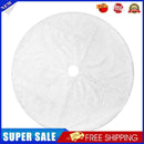 Pure White Hairy Christmas Plush Tree Skirt Home Party Decor Crafts (90cm)